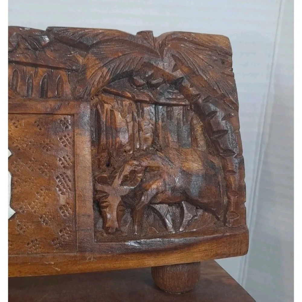 Pair Of Hand Carved 15